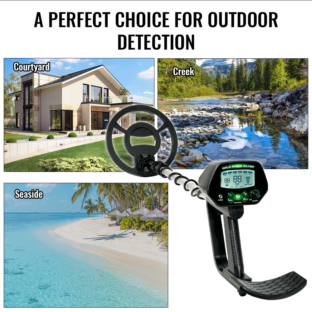 Co Detector Plug - เครื่องตรวจจับโลหะ MD-4090 รุ่นมืออาชีพ หัวค้นหาแบบกันน้ำ ค้นหาสมบัติใต้ดิน ตรวจจับทองคำ