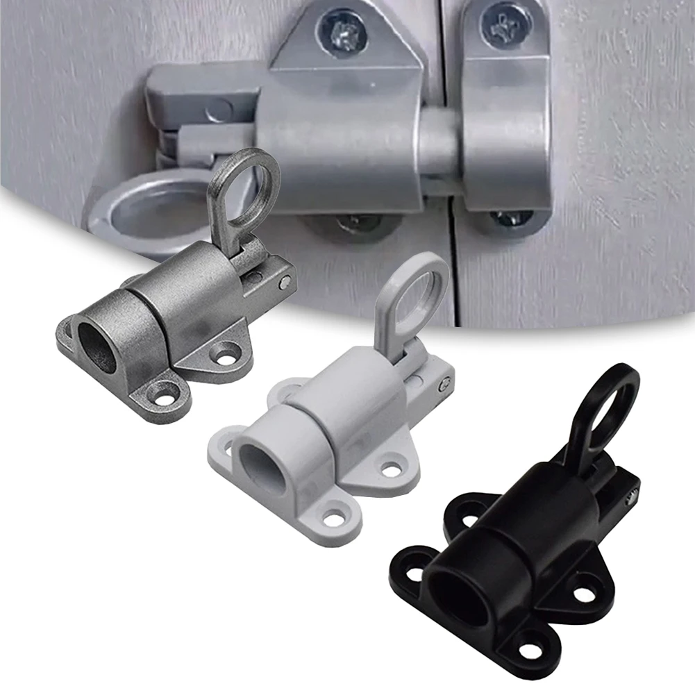 Window Lock Bar - สปริงประตู Bolt อลูมิเนียมอัลลอยด์สลักประตูหน้าต่างความปลอดภัยดึงแหวนฤดูใบไม้ผลิ Bounce ประตู Bolt