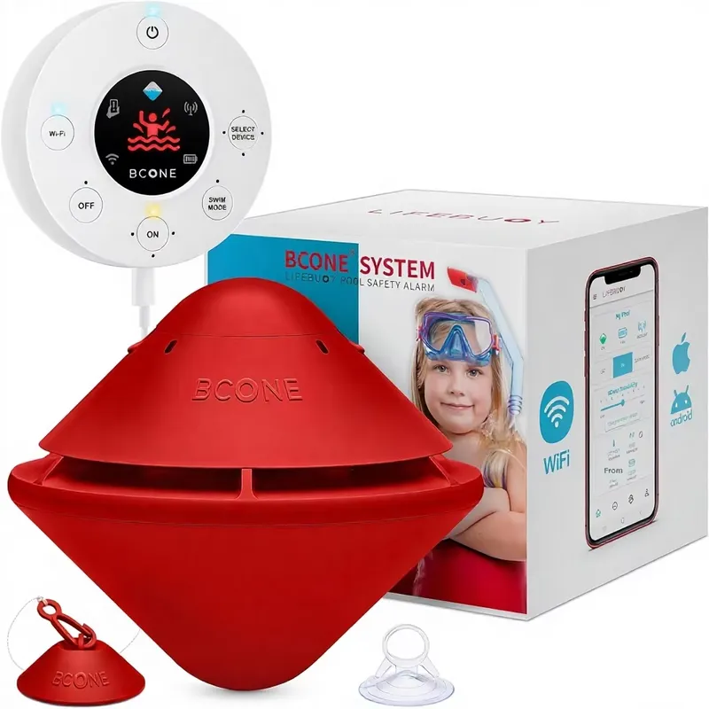 Pool Alarm Float - สำหรับอุปกรณ์เตือนภัยในสระว่ายน้ำ Lifebuoy F2208 ได้รับการรับรองมาตรฐาน | อุปกรณ์ความปลอดภัยลอยน้ำ