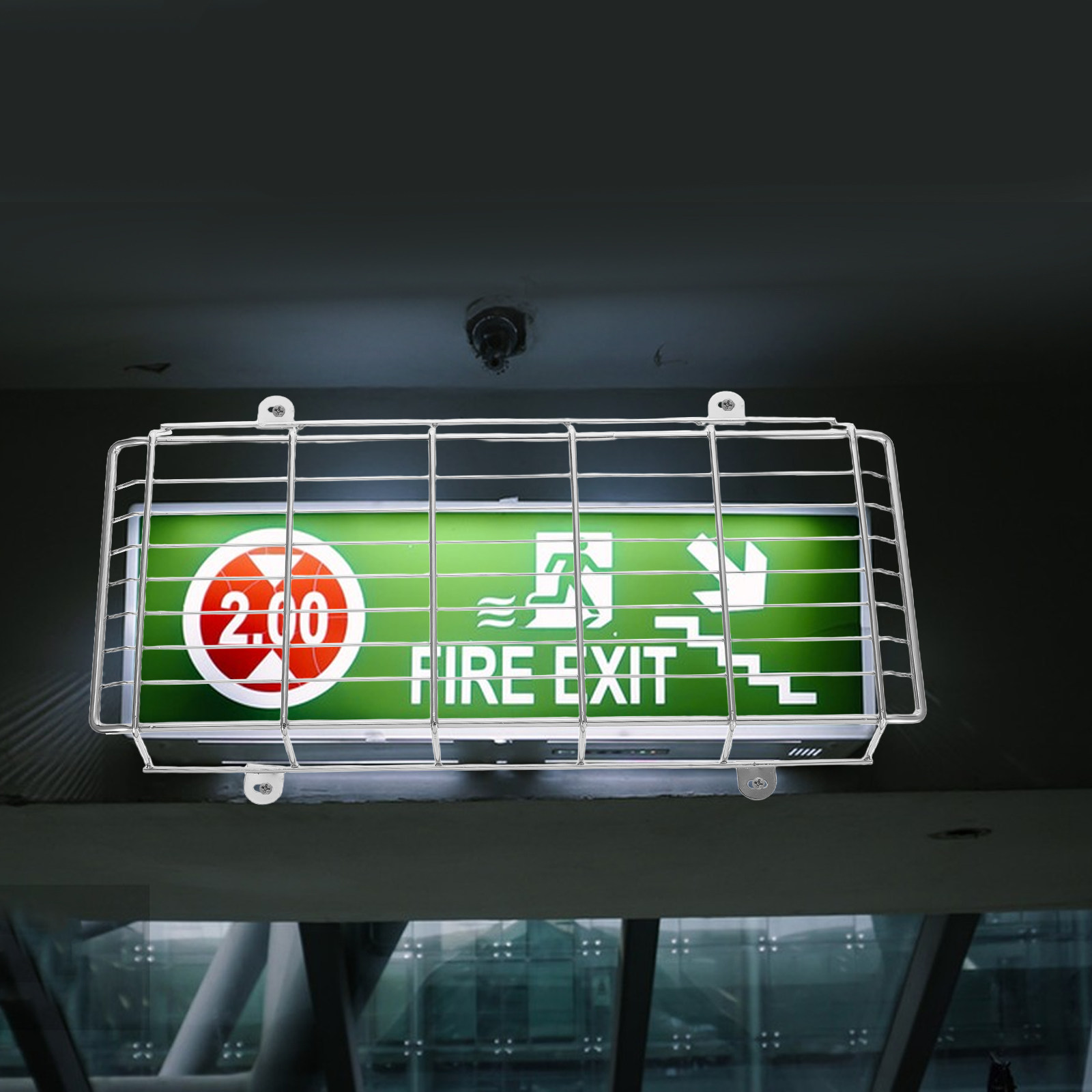 ชุดป้ายเตือนฉุกเฉินโลหะสำหรับโ - Emergency Exit Sign บทวิจารณ์และราคา