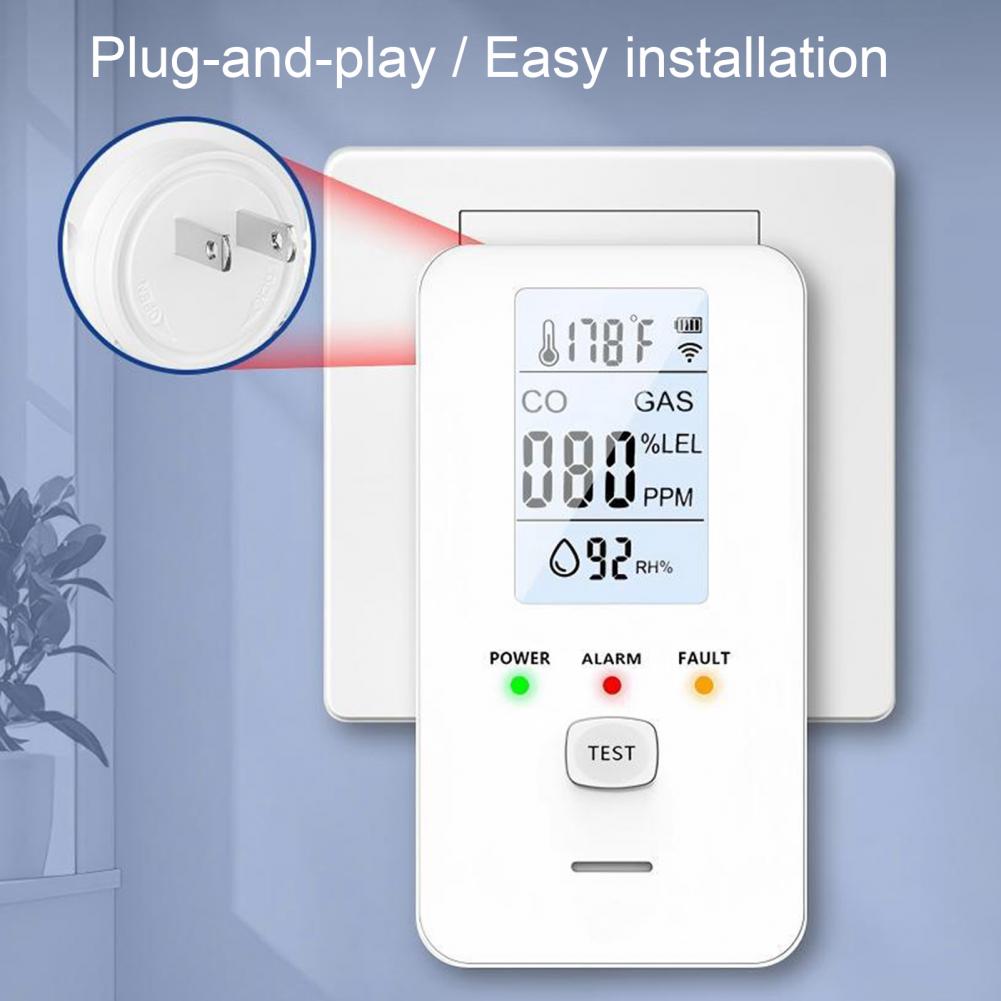 เครื่องตรวจจับก๊าซธรรมชาติและค - Co Detector Plug บทวิจารณ์และราคา