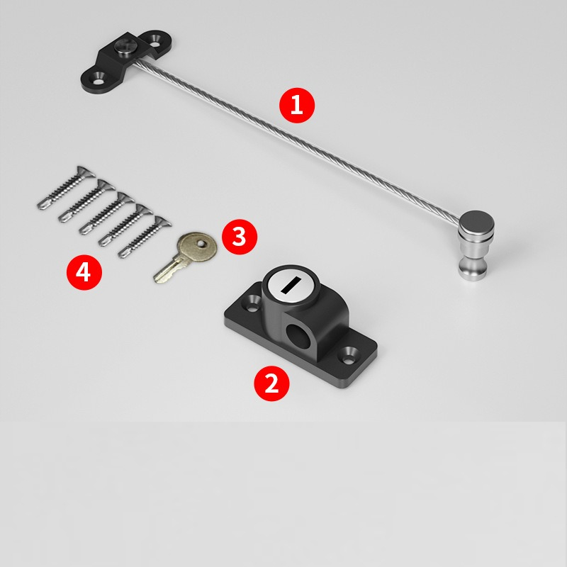 ตัวล็อคประตูหน้าต่าง ป้องกันเด - Window Lock Bar บทวิจารณ์และราคา