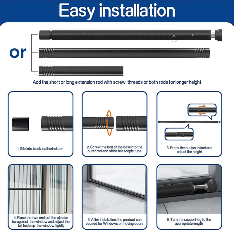 บาร์นิรภัยประตูบานเลื่อนแบบพรี - Window Lock Bar บทวิจารณ์และราคา