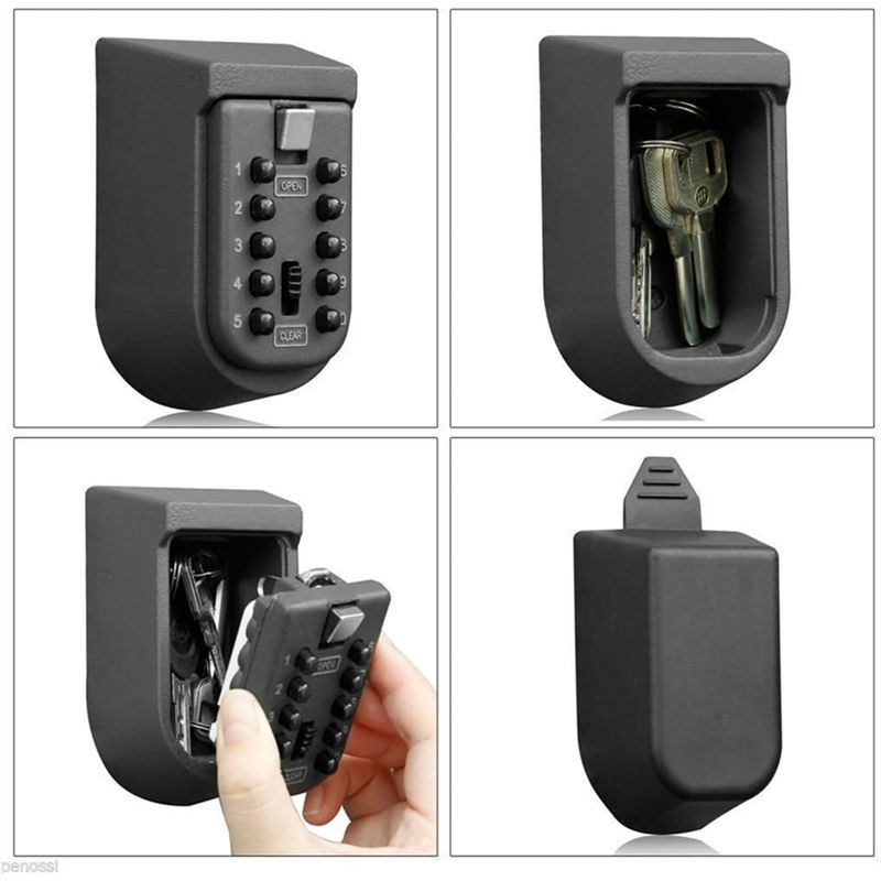 กล่องล็อคกุญแจแบบติดผนังพร้อมป - Lockbox Key Secure บทวิจารณ์และราคา