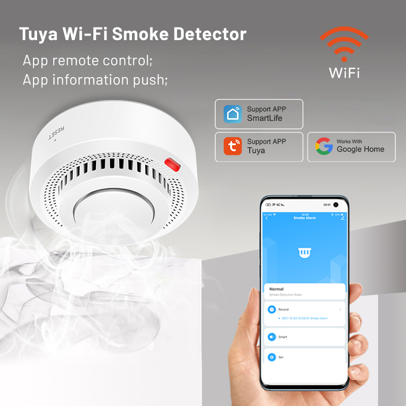 เซ็นเซอร์ตรวจจับควันอัจฉริยะ T - Smoke Detector Interconnected บทวิจารณ์และราคา